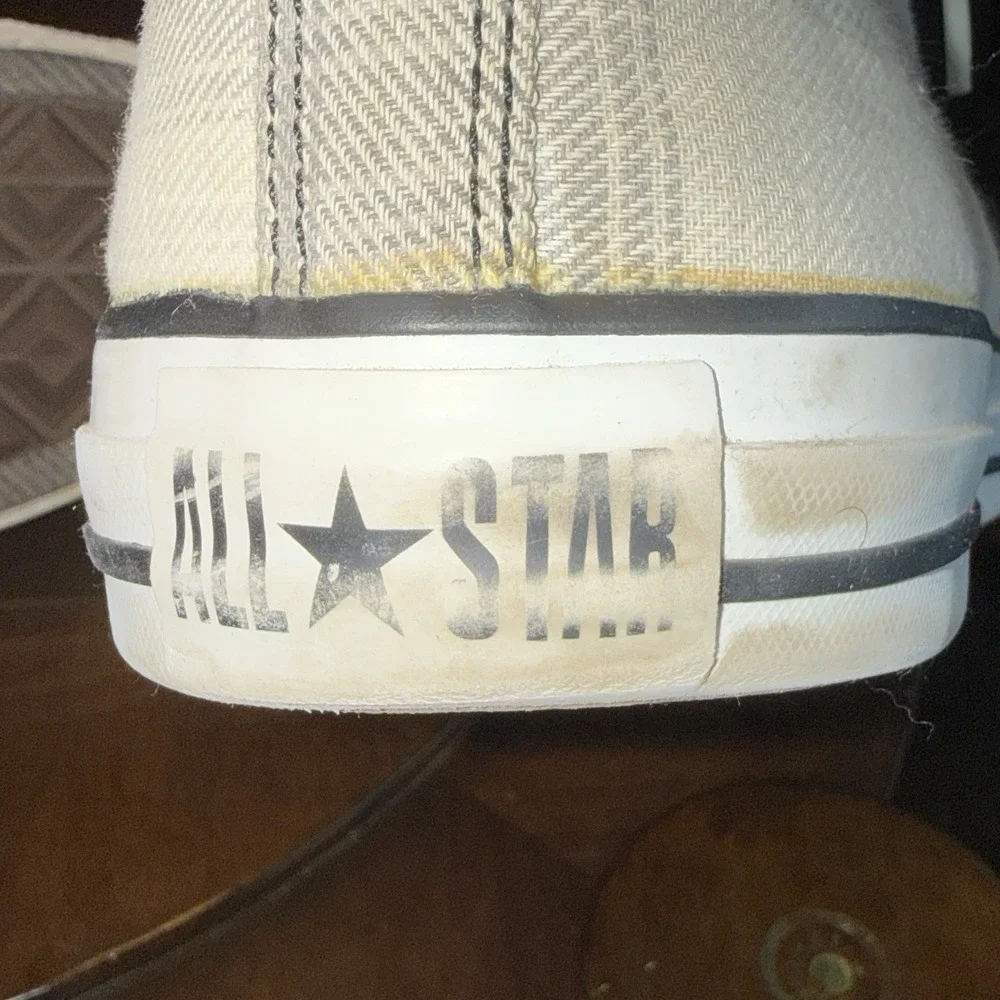 Men's Converse Chuck Taylor All Star High Top Sneakers Tan Plaid Size 12